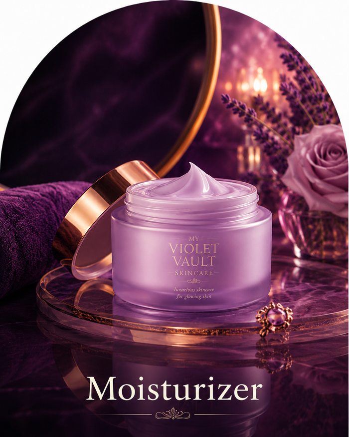 My Violet Vault Moisturizer - Luxurious skincare for glowing skin