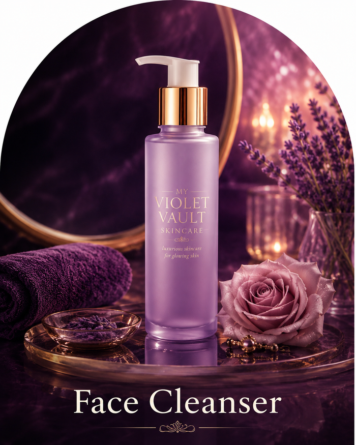 My Violet Vault Face Cleanser - Luxurious skincare for glowing skin