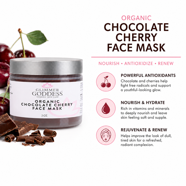 Organic Chocolate Cherry Face Mask – Antioxidant Anti-Aging Treatment
