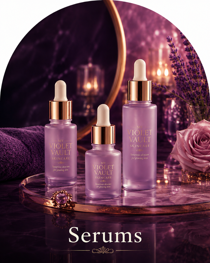 My Violet Vault Serums - Luxurious skincare for glowing skin
